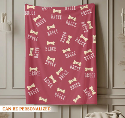 Personalized Blankets My Favorite Fur Baby Pattern - Personalized Blanket