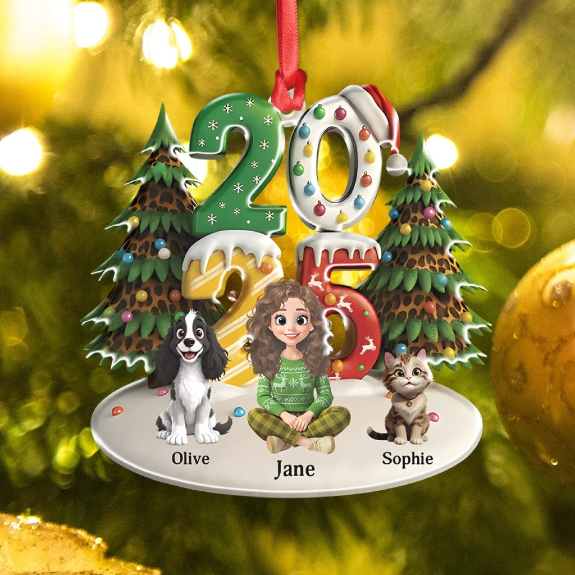 Personalized Ornaments The Furrfect Time Of The Year - Personalized Custom Acrylic Ornament