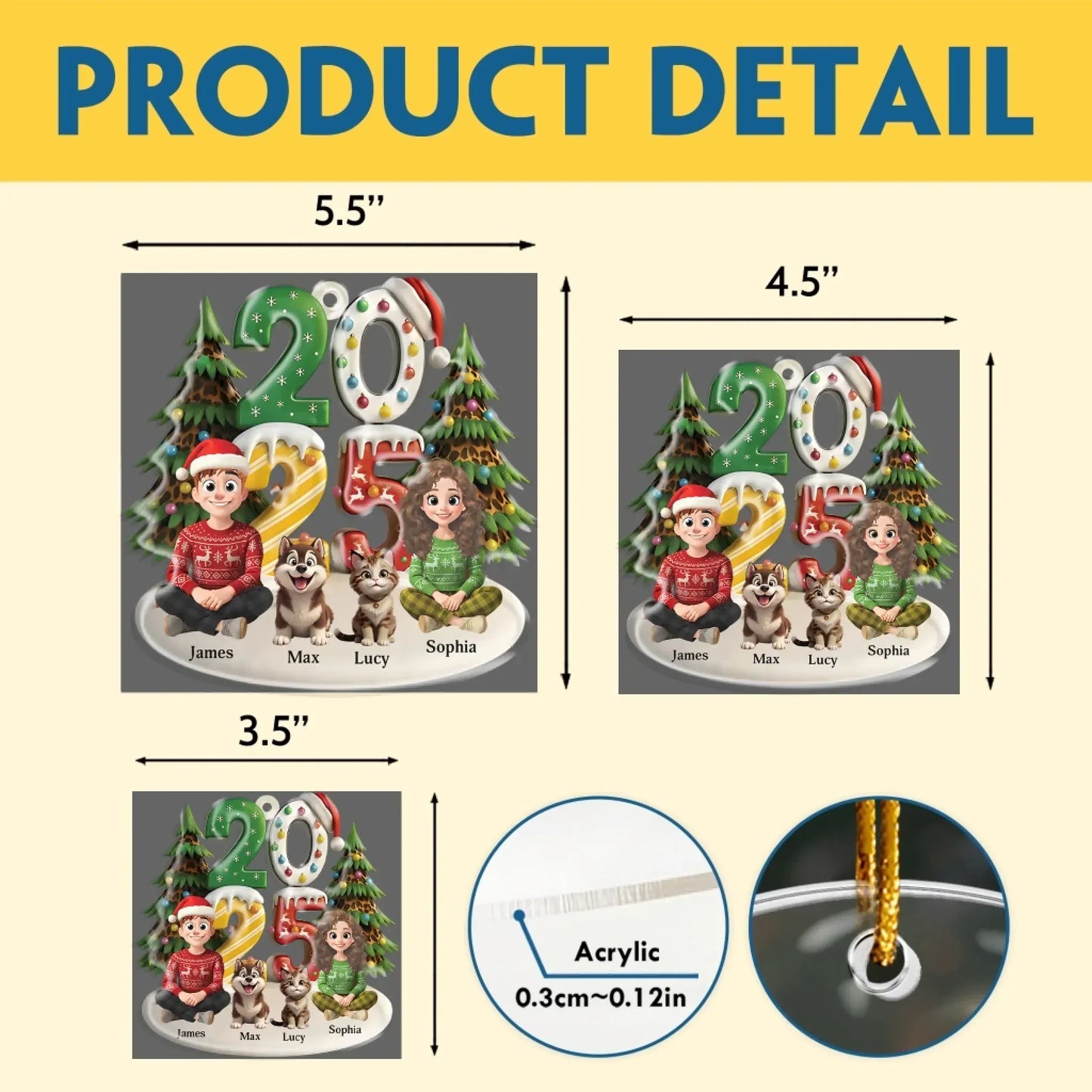 Personalized Ornaments The Furrfect Time Of The Year - Personalized Custom Acrylic Ornament