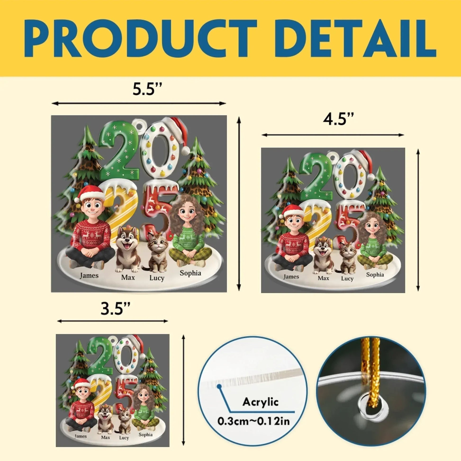 Personalized Ornaments The Furrfect Time Of The Year - Personalized Custom Acrylic Ornament