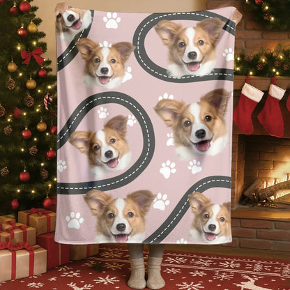 Personalized Blankets Blanket Custom KNT / White / 30x40in / 76x101cm My Overly Protective Bodyguard - Personalized Dog Photo Custom Blanket