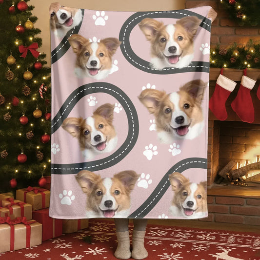 Personalized Blankets Blanket Custom KNT / White / 30x40in / 76x101cm My Overly Protective Bodyguard - Personalized Dog Photo Custom Blanket