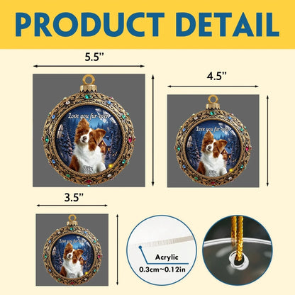 Personalized Ornaments The Most Precious Jewel On The Tree - Personalized Pet Lovers Photo Acrylic Ornament