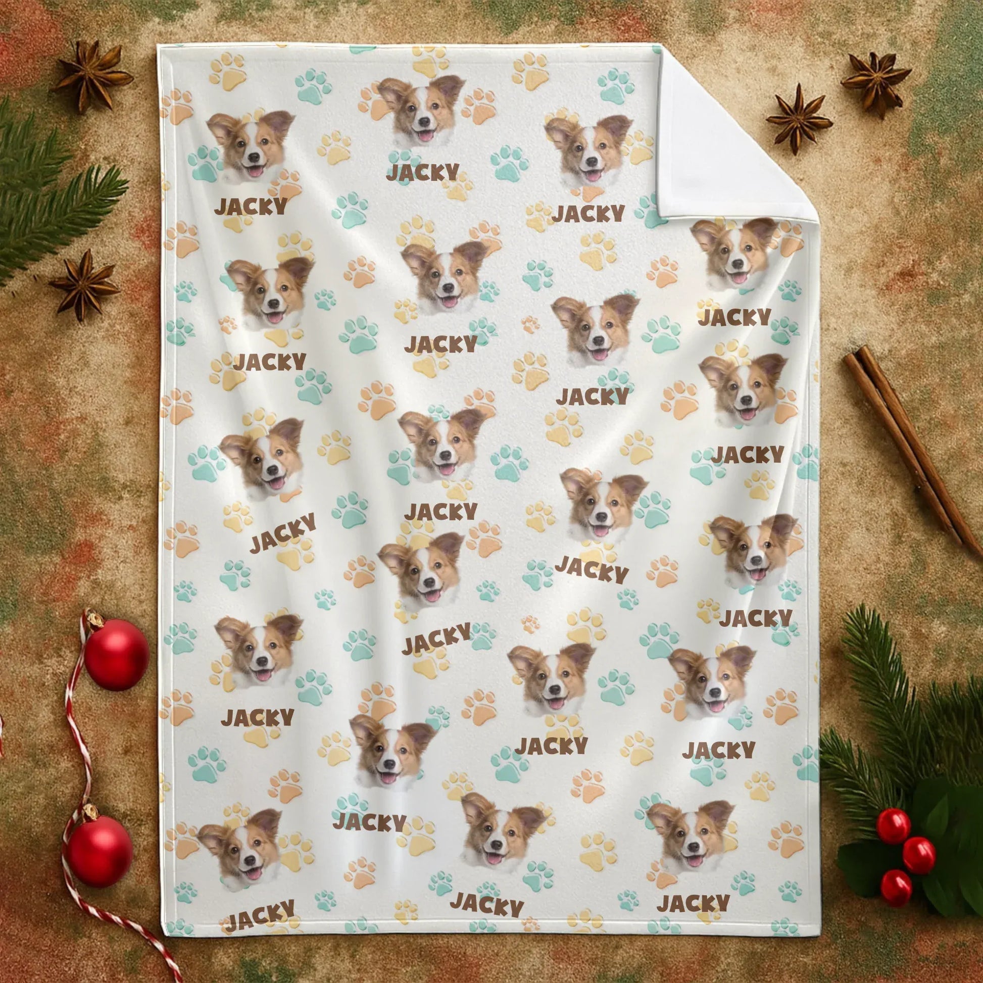 Personalized Blankets The Cutest Paws And Faces – Personalized Pet Pattern Custom Blanket