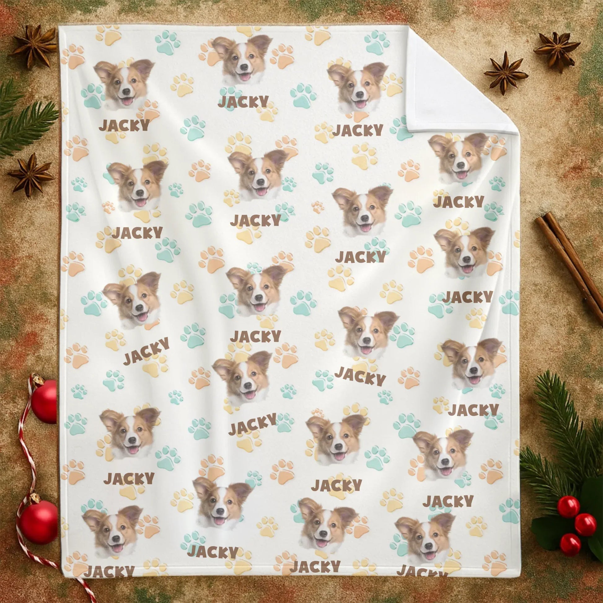 Personalized Blankets The Cutest Paws And Faces – Personalized Pet Pattern Custom Blanket