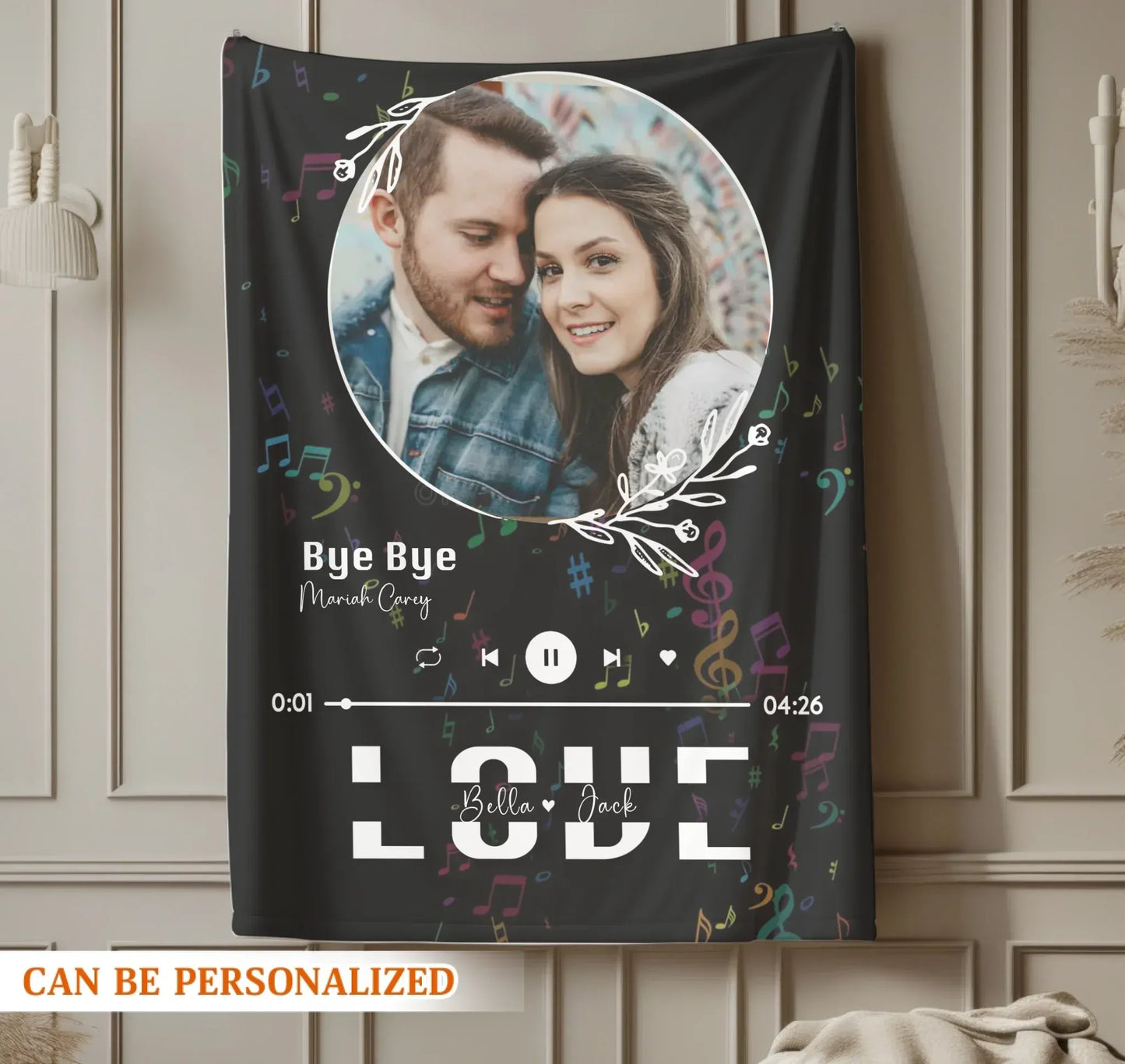 Personalized Blankets Our Song Our Love Story - Personalized Song Lyrics Custom Couple Blanket
