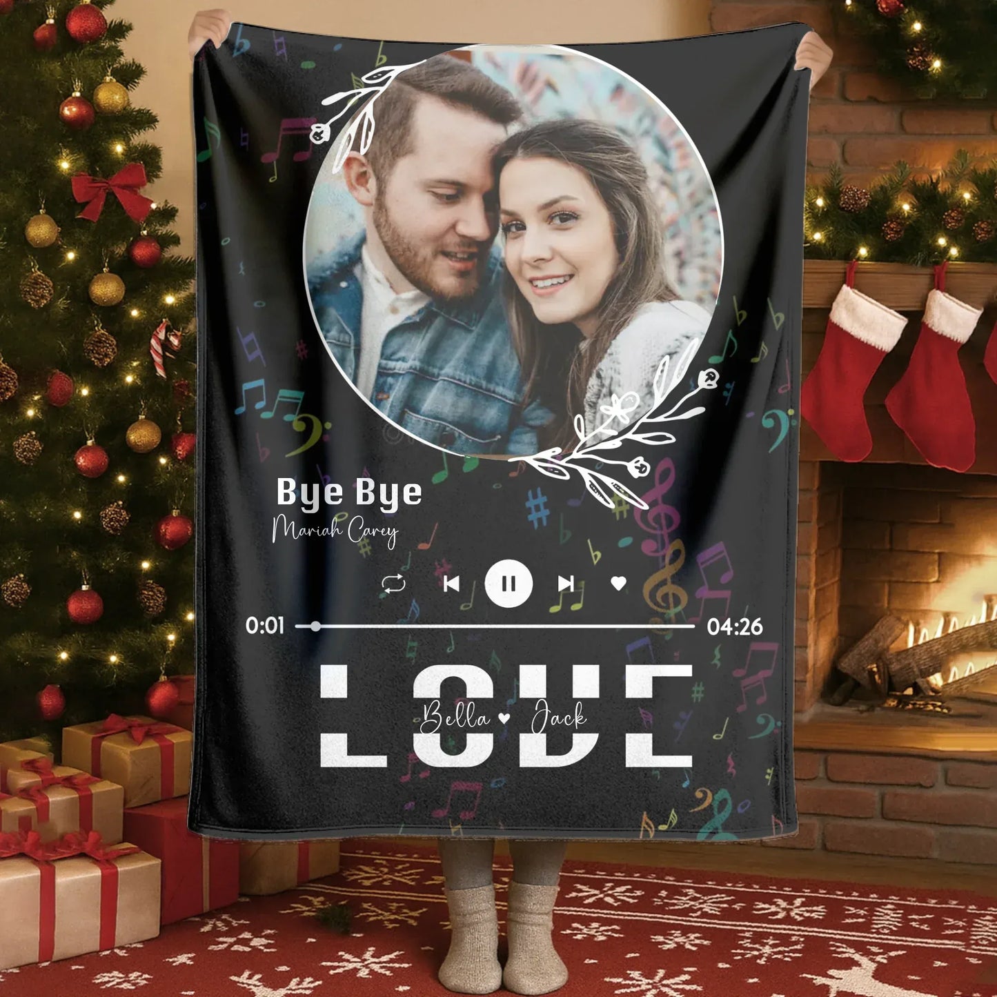 Personalized Blankets Our Song Our Love Story - Personalized Song Lyrics Custom Couple Blanket