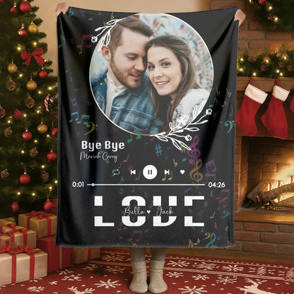 Personalized Blankets Our Song Our Love Story - Personalized Song Lyrics Custom Couple Blanket