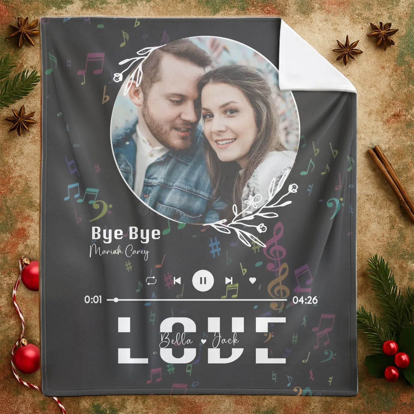 Personalized Blankets Our Song Our Love Story - Personalized Song Lyrics Custom Couple Blanket