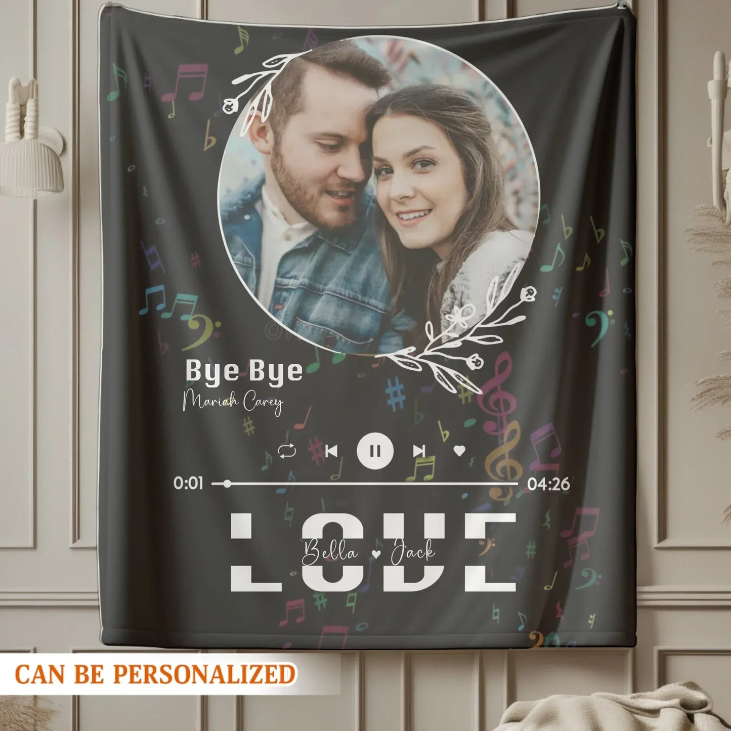 Personalized Blankets Our Song Our Love Story - Personalized Song Lyrics Custom Couple Blanket