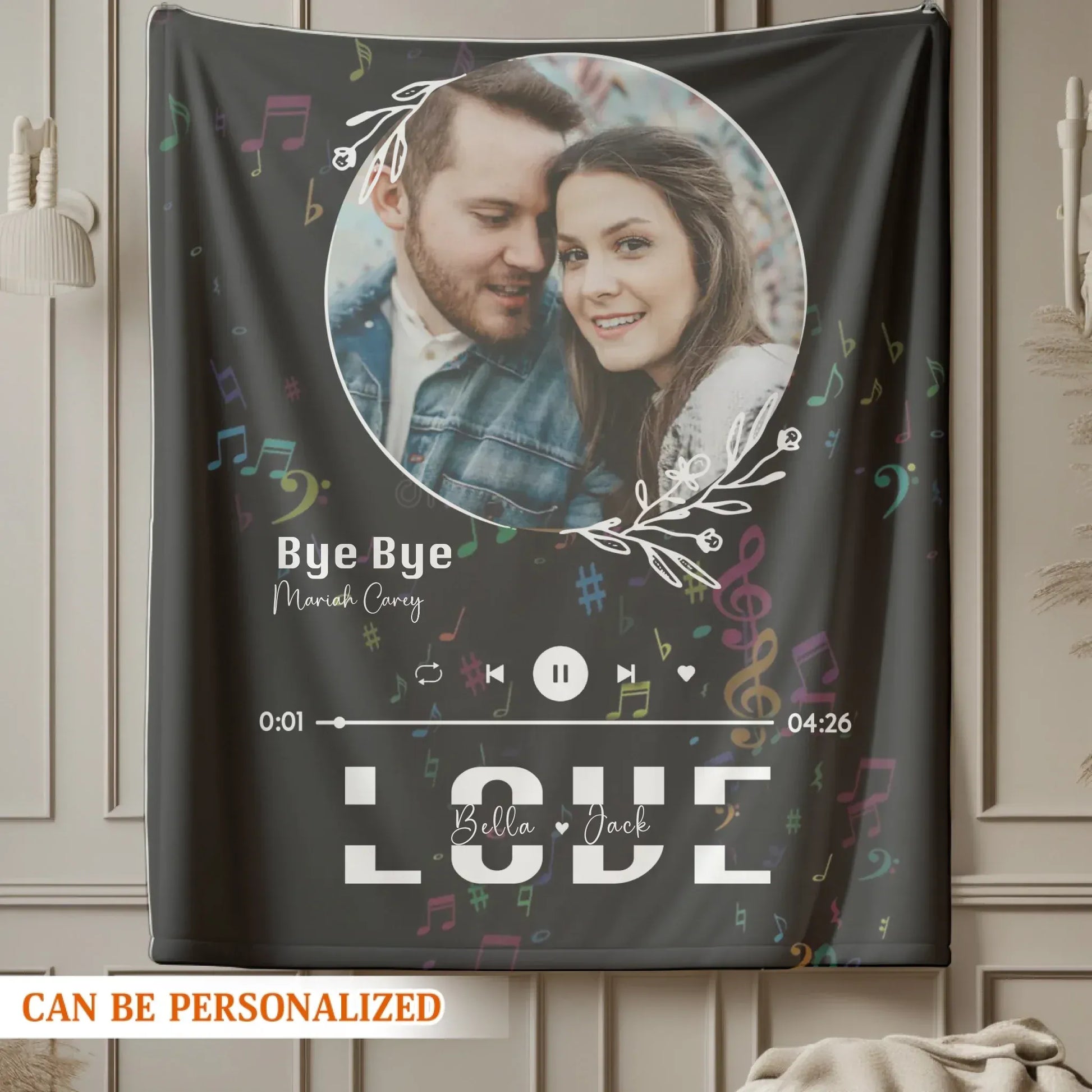 Personalized Blankets Our Song Our Love Story - Personalized Song Lyrics Custom Couple Blanket
