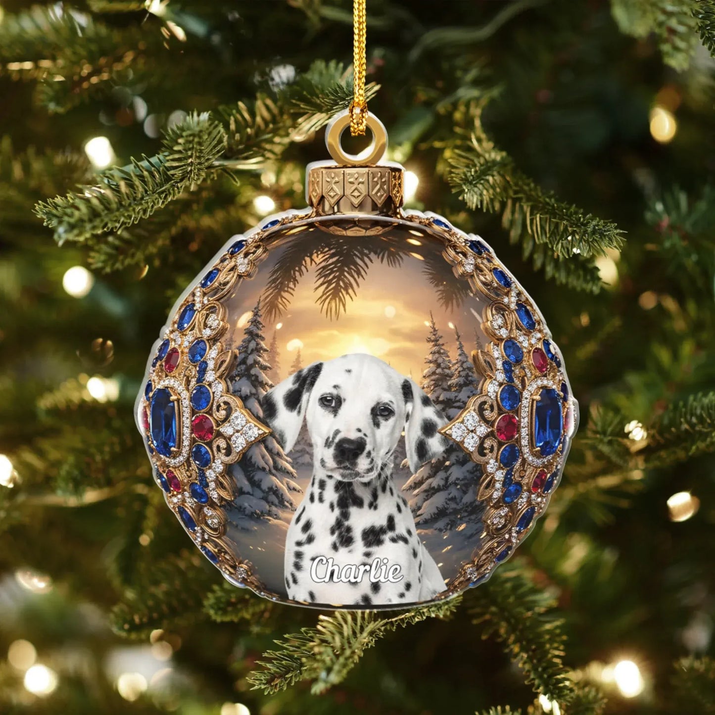 Personalized Ornaments You're The Brightest Gem On The Tree - Personalized Pet Lovers Photo Acrylic Ornament
