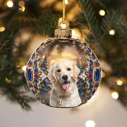 Personalized Ornaments You're The Brightest Gem On The Tree - Personalized Pet Lovers Photo Acrylic Ornament