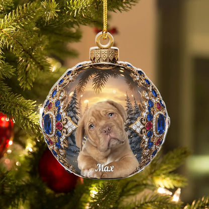 Personalized Ornaments You're The Brightest Gem On The Tree - Personalized Pet Lovers Photo Acrylic Ornament