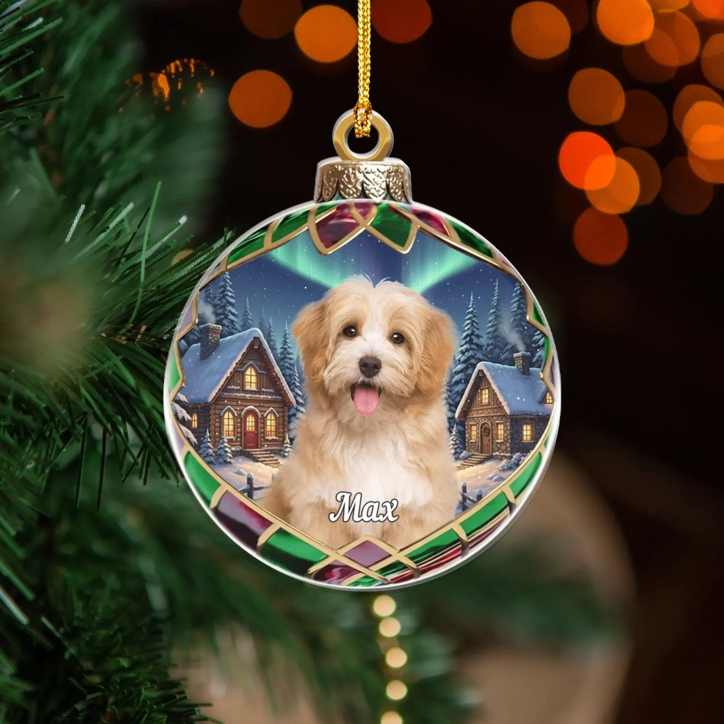 Personalized Ornaments The Jewel Of Holiday Memories - Personalized Pet Lovers Photo Acrylic Ornament