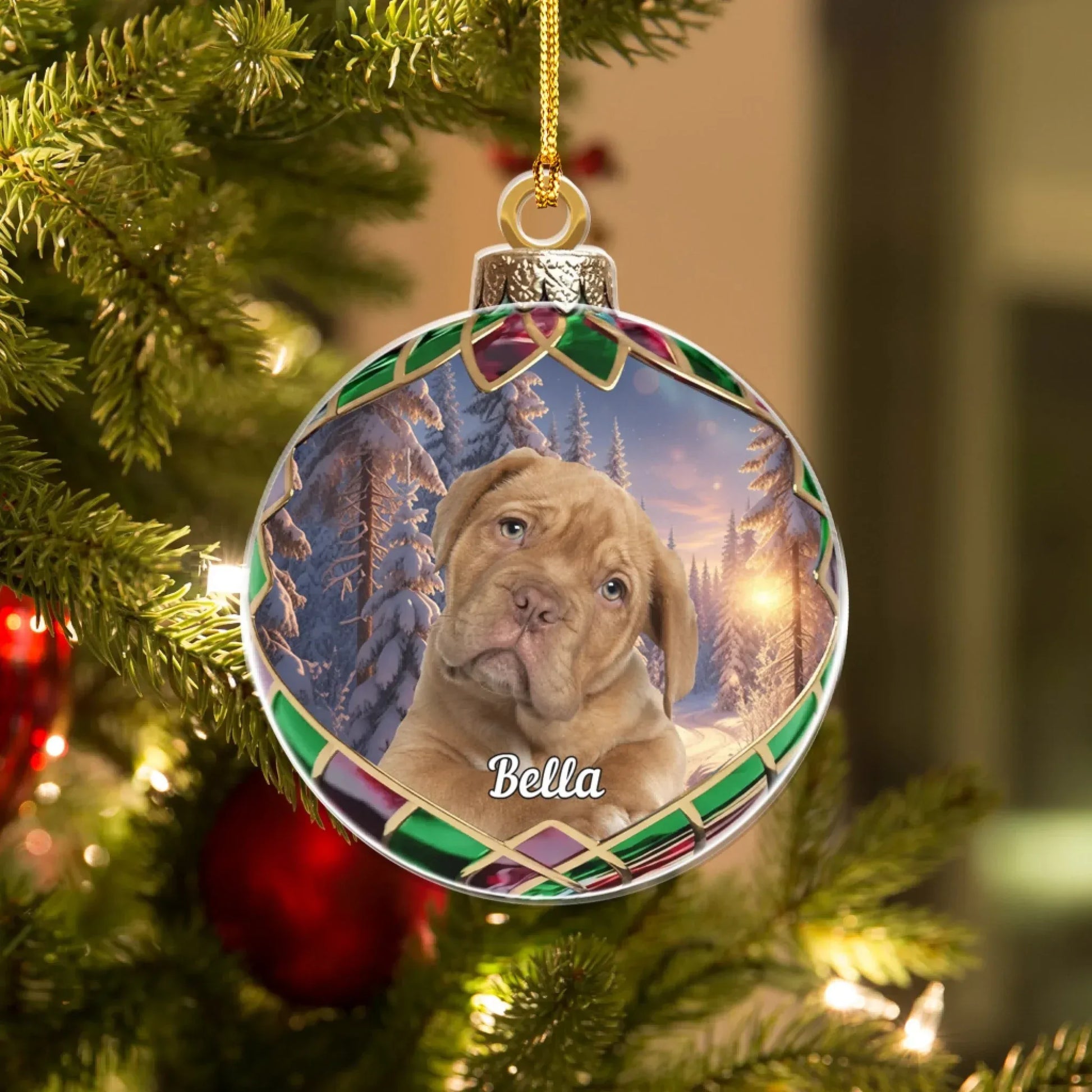 Personalized Ornaments The Jewel Of Holiday Memories - Personalized Pet Lovers Photo Acrylic Ornament