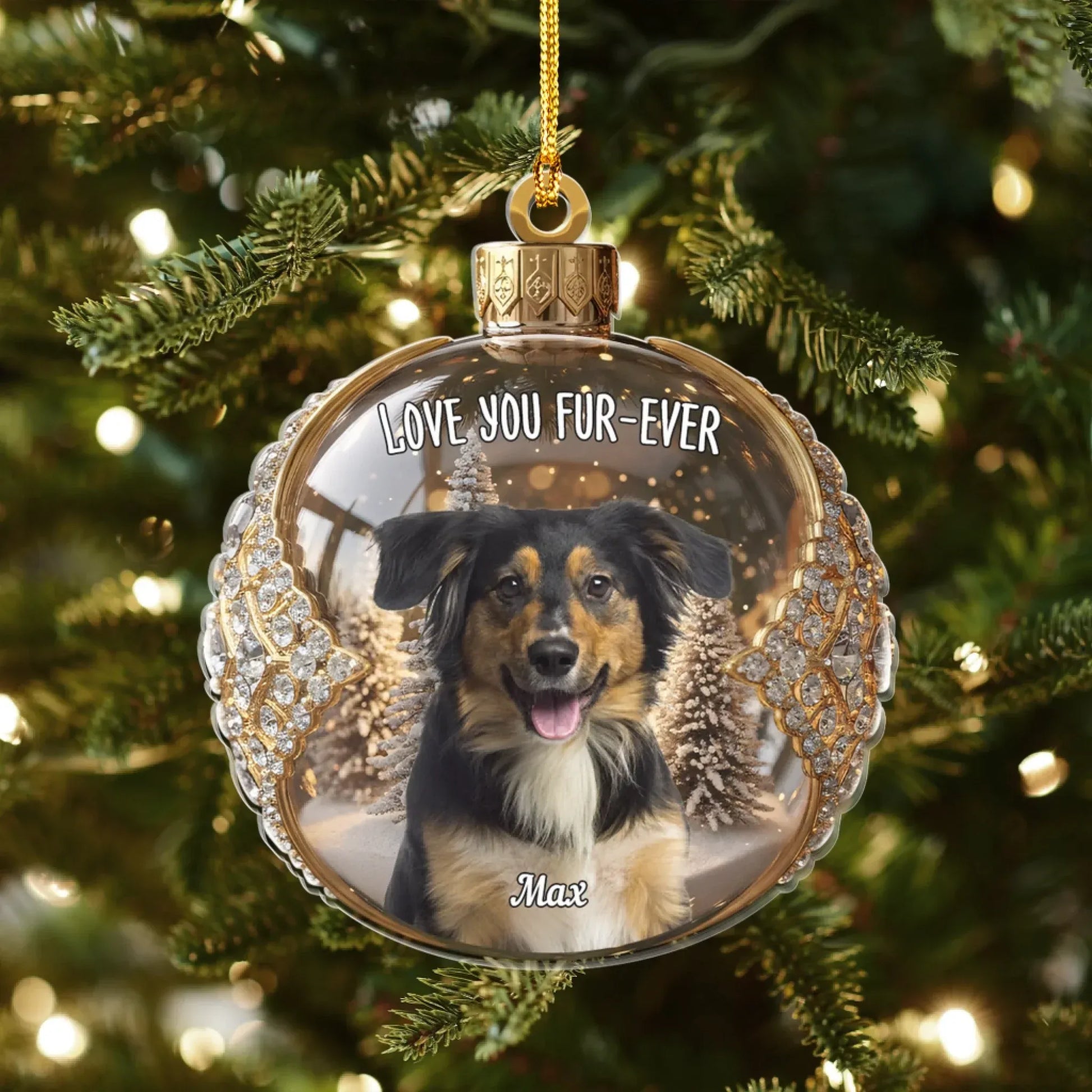 Personalized Ornaments You're The Most Luxurious Diamond - Personalized Pet Lovers Photo Upload Acrylic Ornament