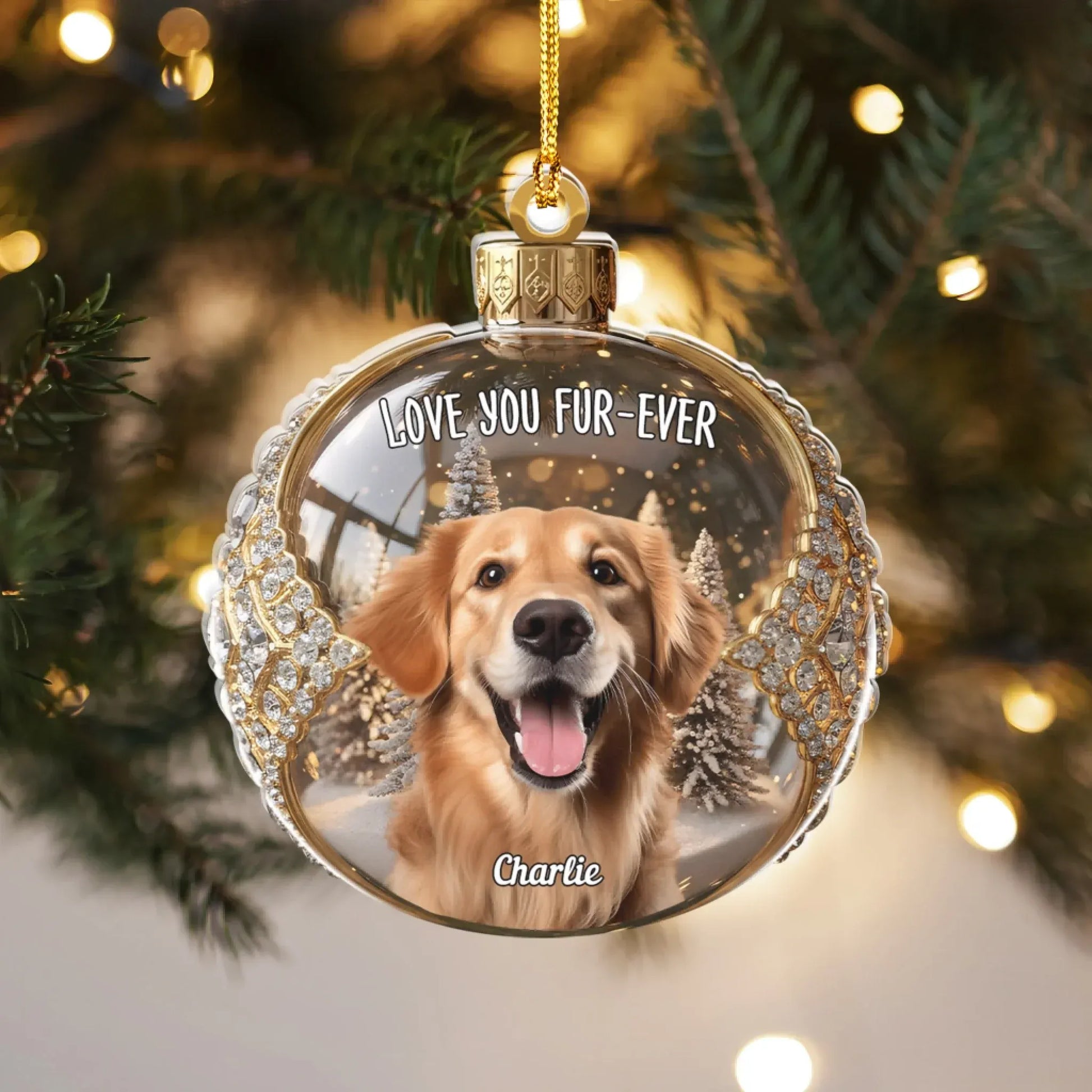 Personalized Ornaments You're The Most Luxurious Diamond - Personalized Pet Lovers Photo Upload Acrylic Ornament