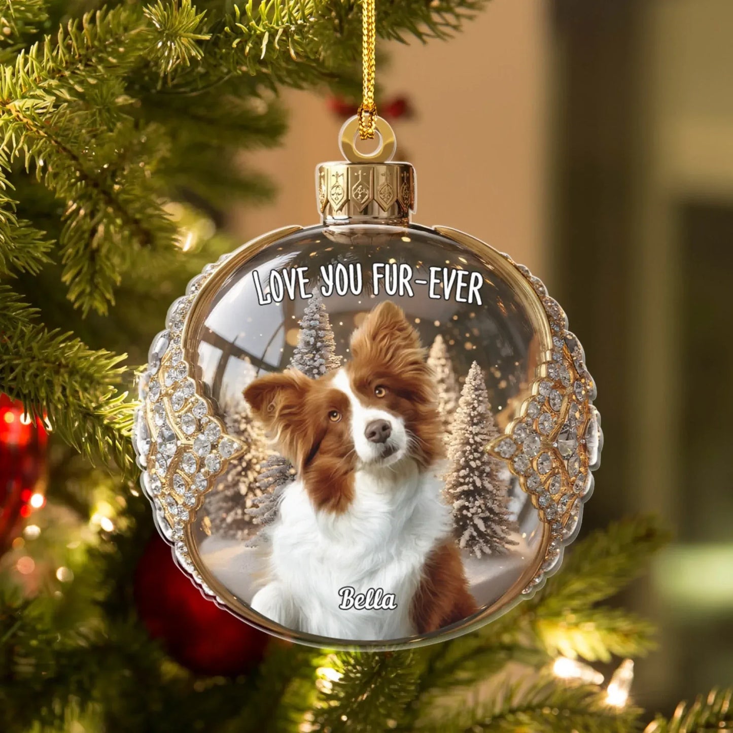 Personalized Ornaments You're The Most Luxurious Diamond - Personalized Pet Lovers Photo Upload Acrylic Ornament