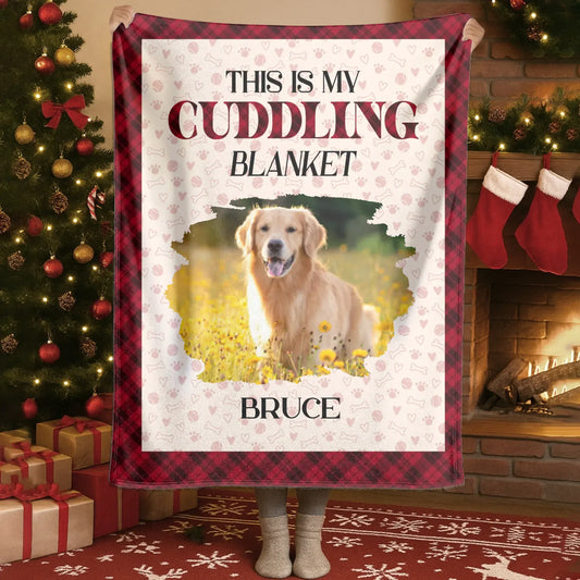 Personalized Blankets Blanket Custom KNT / White / 30x40in / 76x101cm Warm Hugs And Cuddles - Personalized Pet Photo Custom Cozy Blanket
