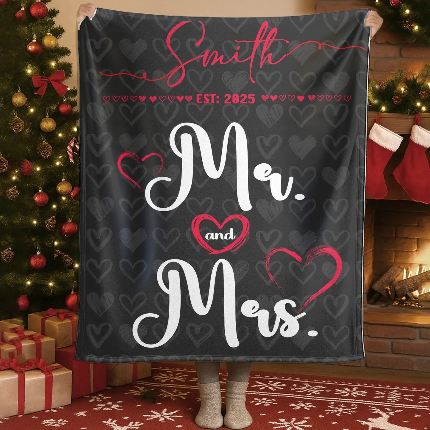 Personalized Blankets Mr And Mrs Forever Together - Personalized Name Custom Couple Blanket