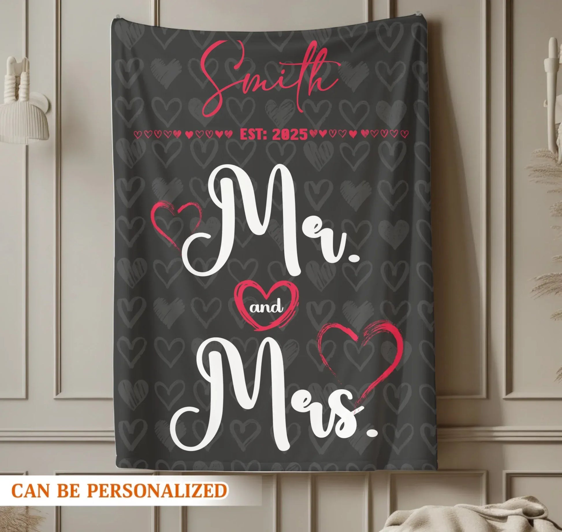 Personalized Blankets Mr And Mrs Forever Together - Personalized Name Custom Couple Blanket