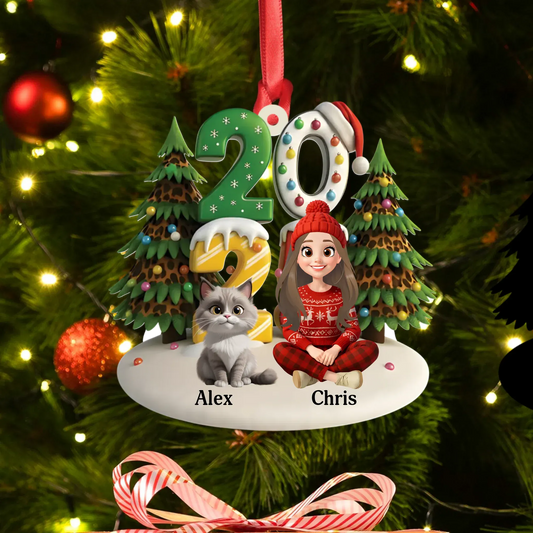 Personalized Ornaments Ornament Acrylic DMT / Glass / 3.5in / 8.9cm The Furrfect Time Of The Year - Personalized Custom Acrylic Ornament