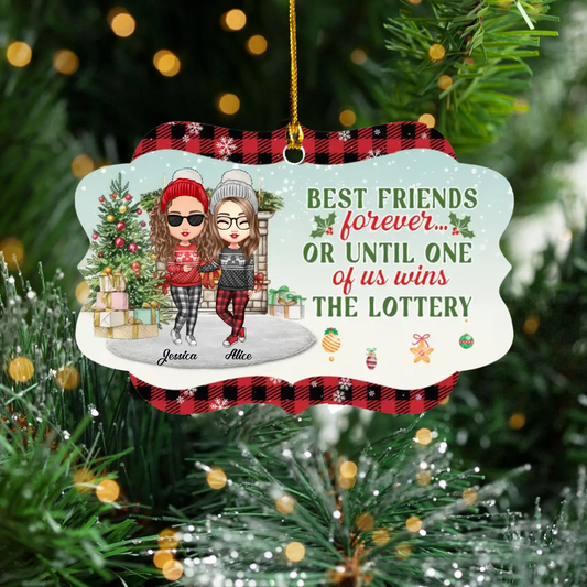 Personalized Ornaments Ornament Acrylic DMT / Glass / 3.5in / 8.9cm Friends Who Slay Together, Stay together - Personalized Friends Custom Acrylic Ornament