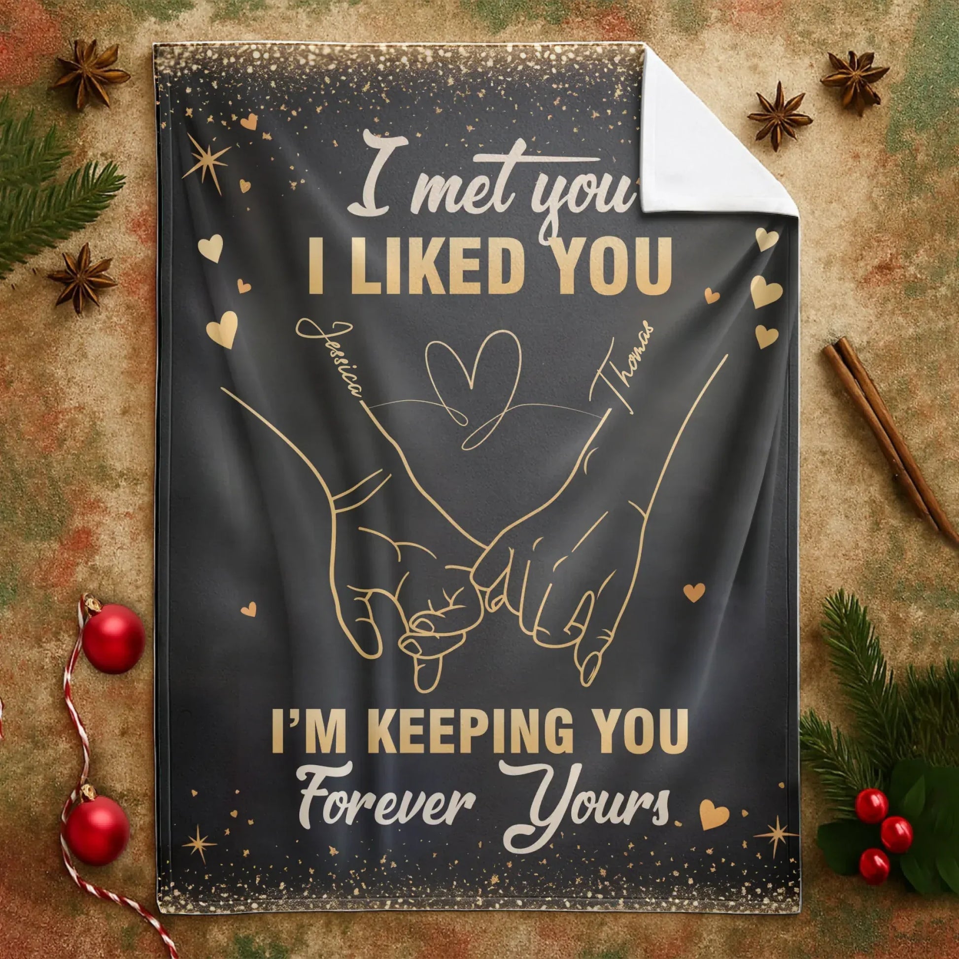 Personalized Blankets I Met You I Liked You I'm Keeping You Forever - Personalized Blanket