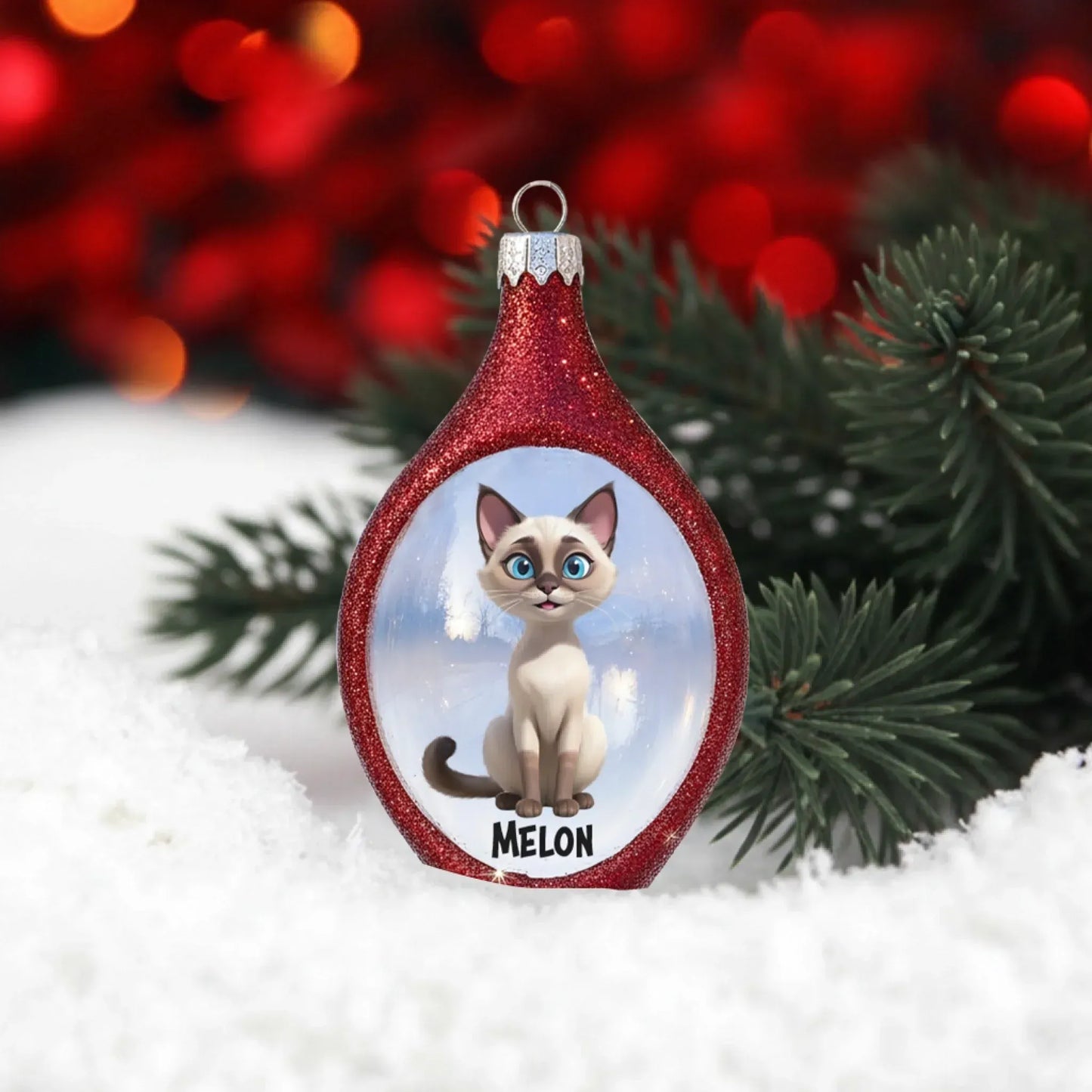 Personalized Ornaments Warm Hearts and Winter Sparkle - Personalized Dog And Cat Lovers Custom Acrylic Ornament