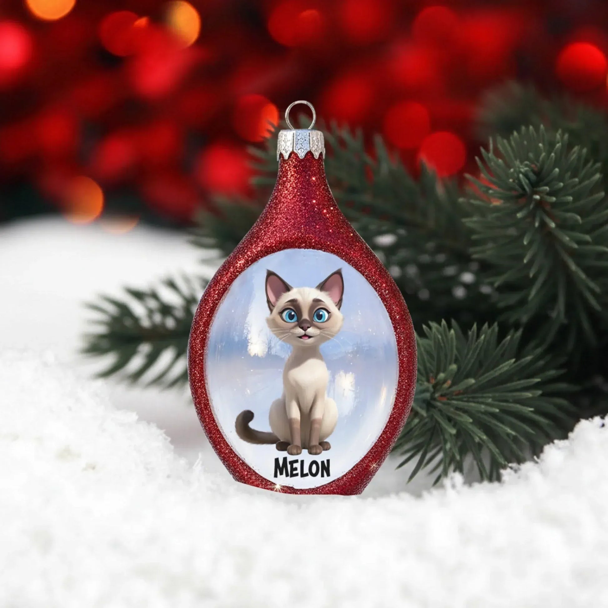 Personalized Ornaments Warm Hearts and Winter Sparkle - Personalized Dog And Cat Lovers Custom Acrylic Ornament