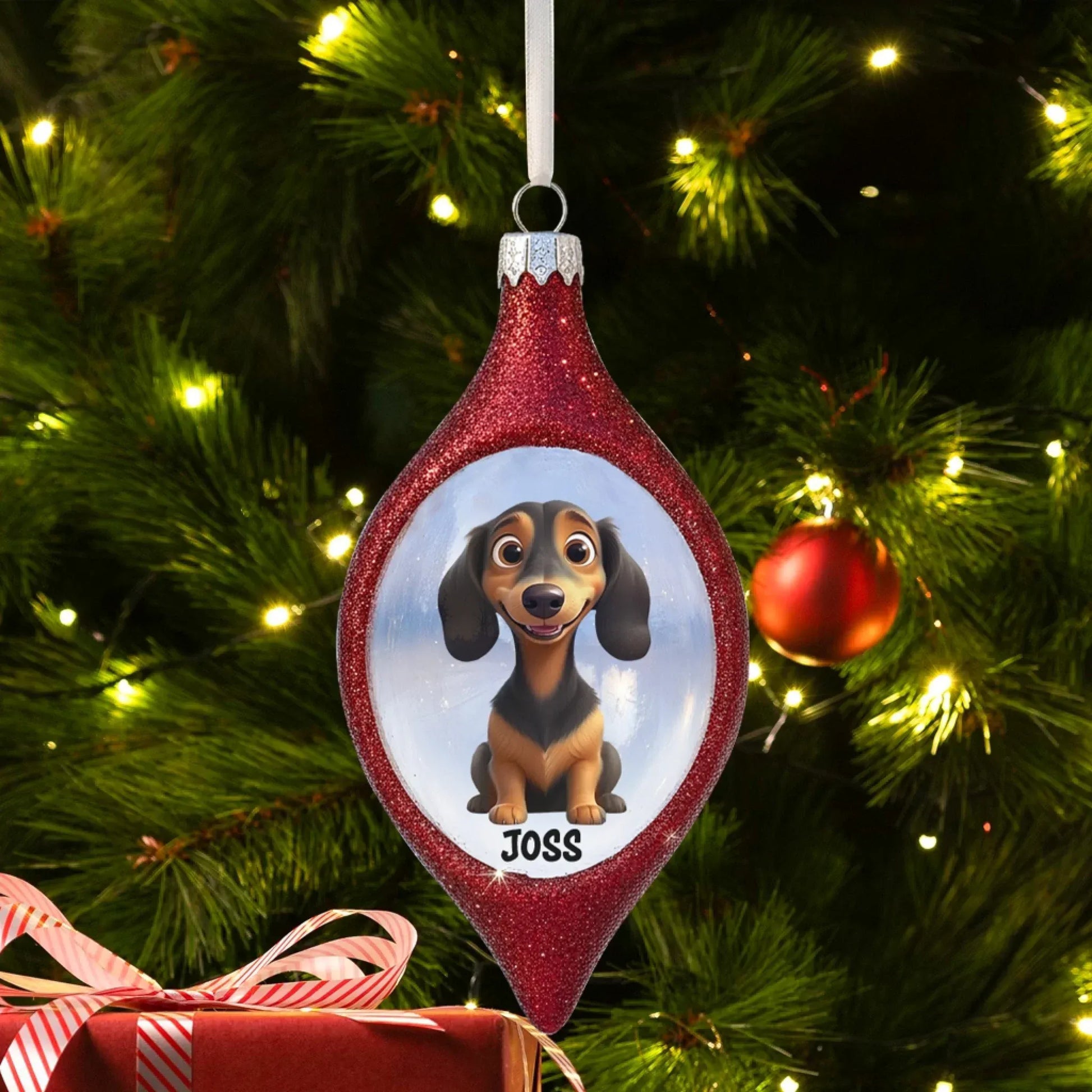 Personalized Ornaments Warm Hearts and Winter Sparkle - Personalized Dog And Cat Lovers Custom Acrylic Ornament