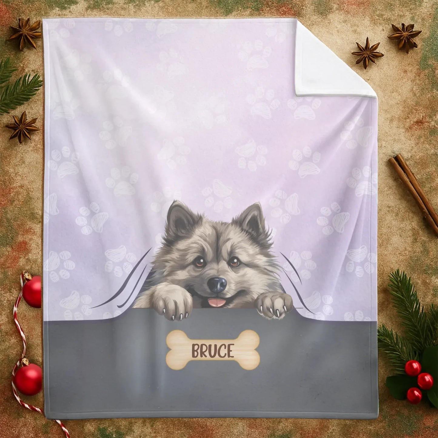 Dogs Snuggle In The Blanket - Personalized Multiple Dog Name Custom Blanket