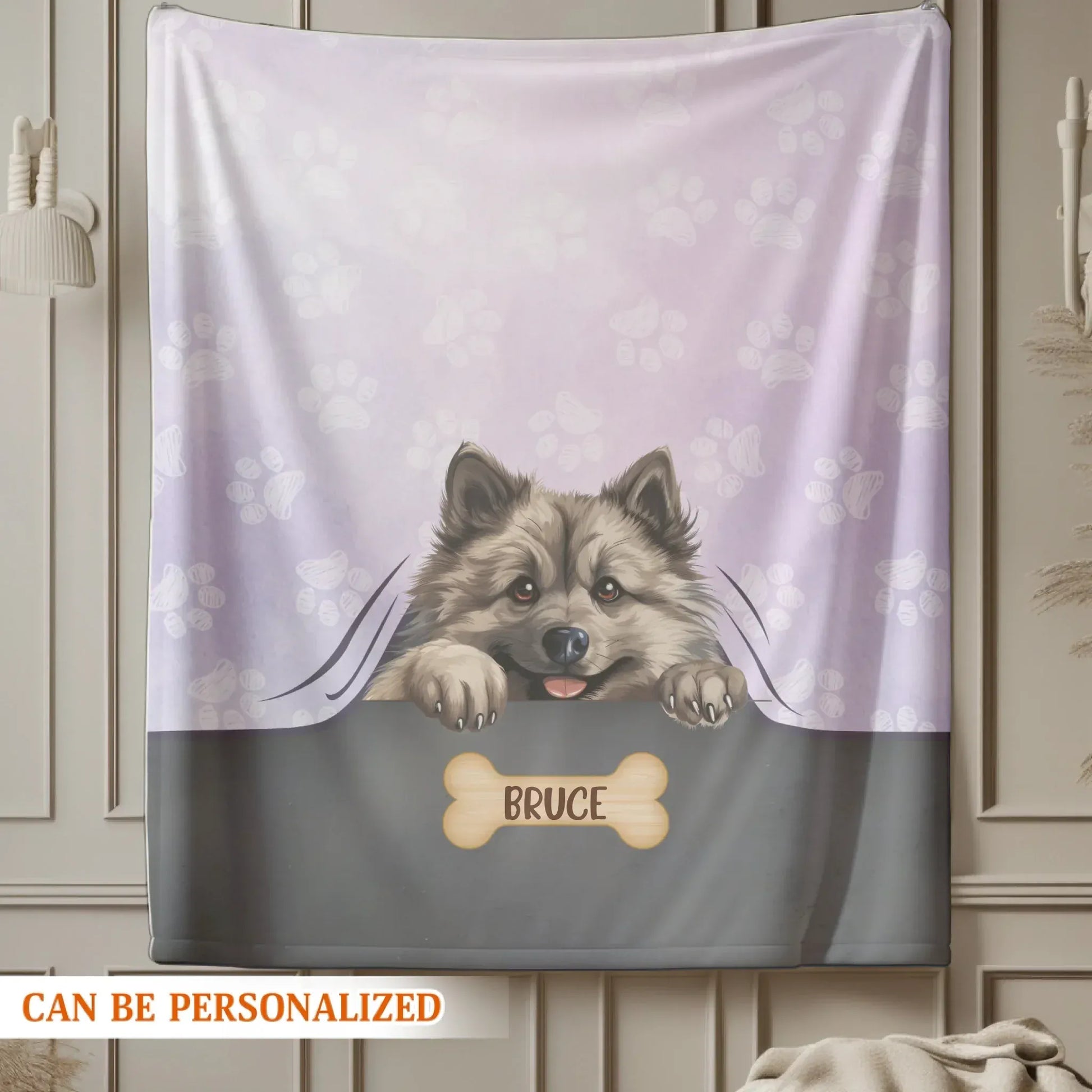 Dogs Snuggle In The Blanket - Personalized Multiple Dog Name Custom Blanket