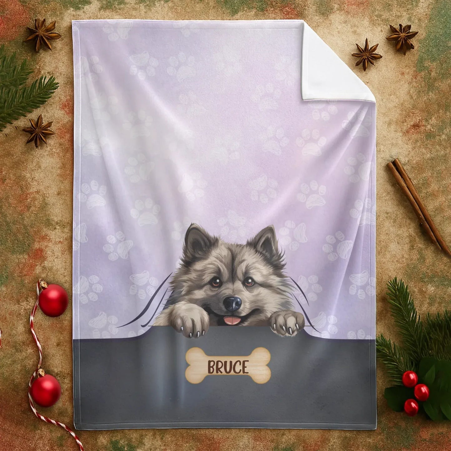 Dogs Snuggle In The Blanket - Personalized Multiple Dog Name Custom Blanket