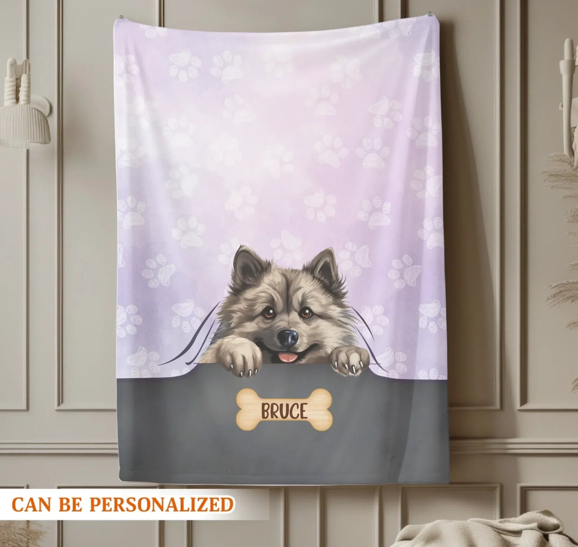 Dogs Snuggle In The Blanket - Personalized Multiple Dog Name Custom Blanket