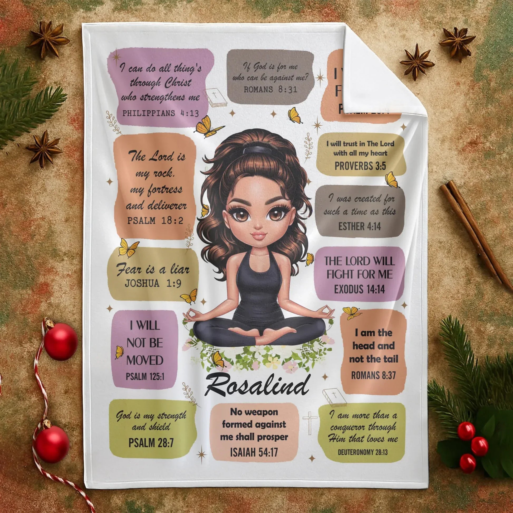 I Can Do All Things Through Christ - Personalized Religious Affirmation Custom Blanket