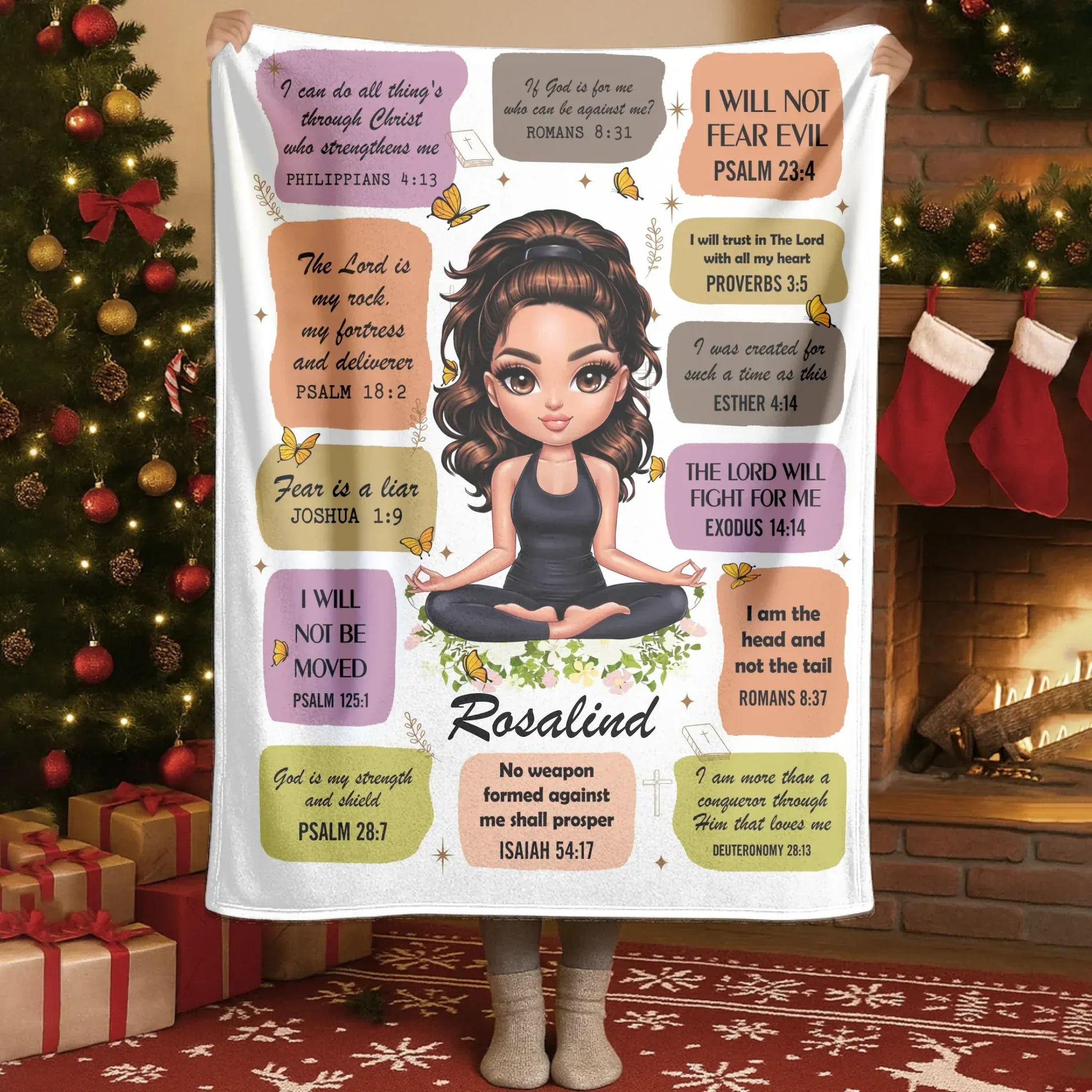 I Can Do All Things Through Christ - Personalized Religious Affirmation Custom Blanket