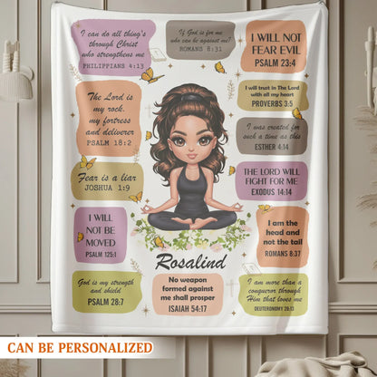I Can Do All Things Through Christ - Personalized Religious Affirmation Custom Blanket