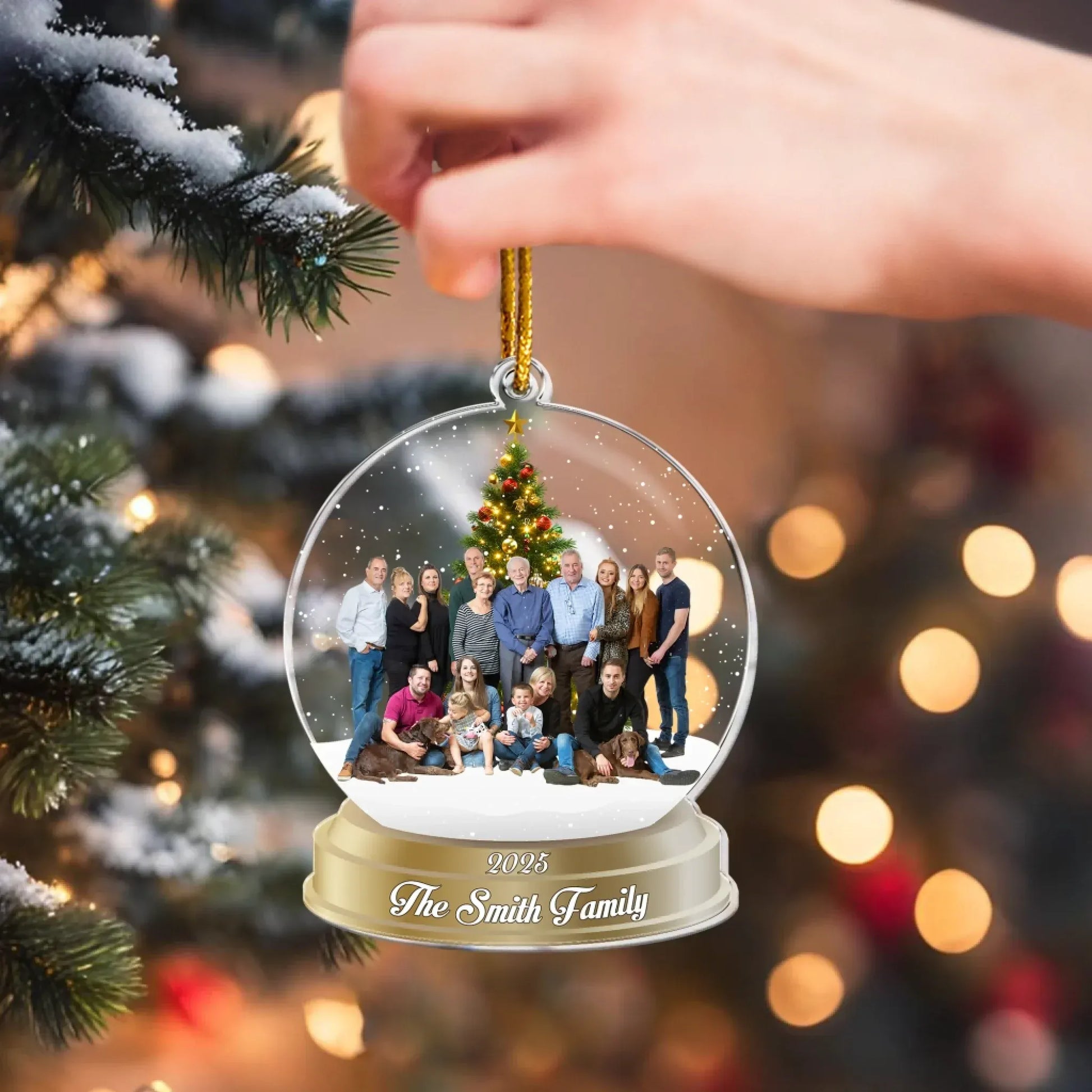 Personalized Ornaments Custom Photo Family, Friends - Personalized Acrylic Photo Ornament