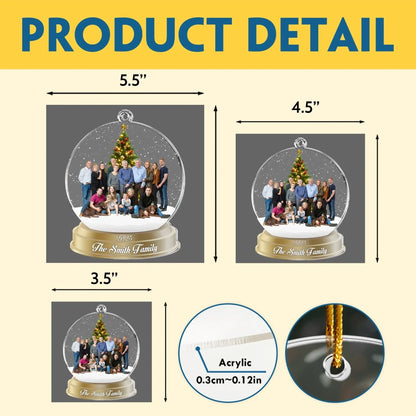 Personalized Ornaments Custom Photo Family, Friends - Personalized Acrylic Photo Ornament