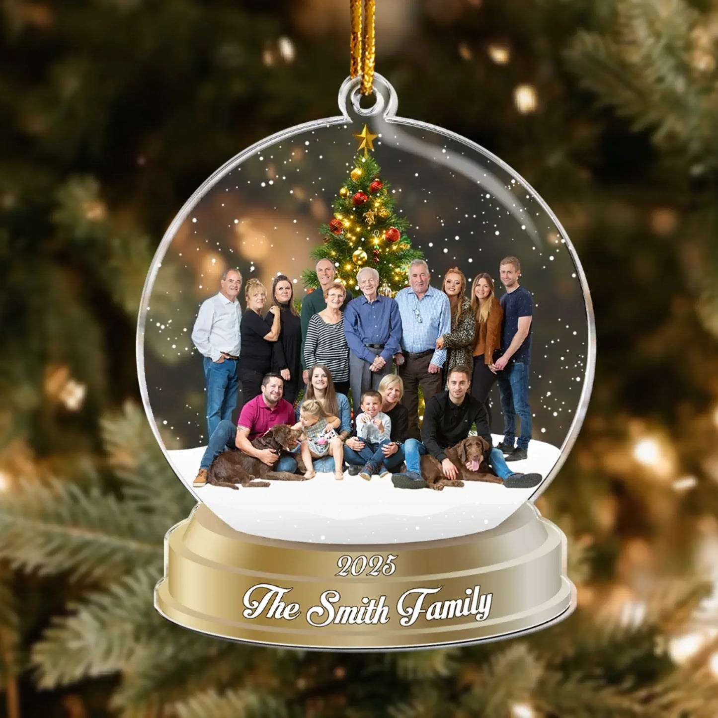 Personalized Ornaments Custom Photo Family, Friends - Personalized Acrylic Photo Ornament