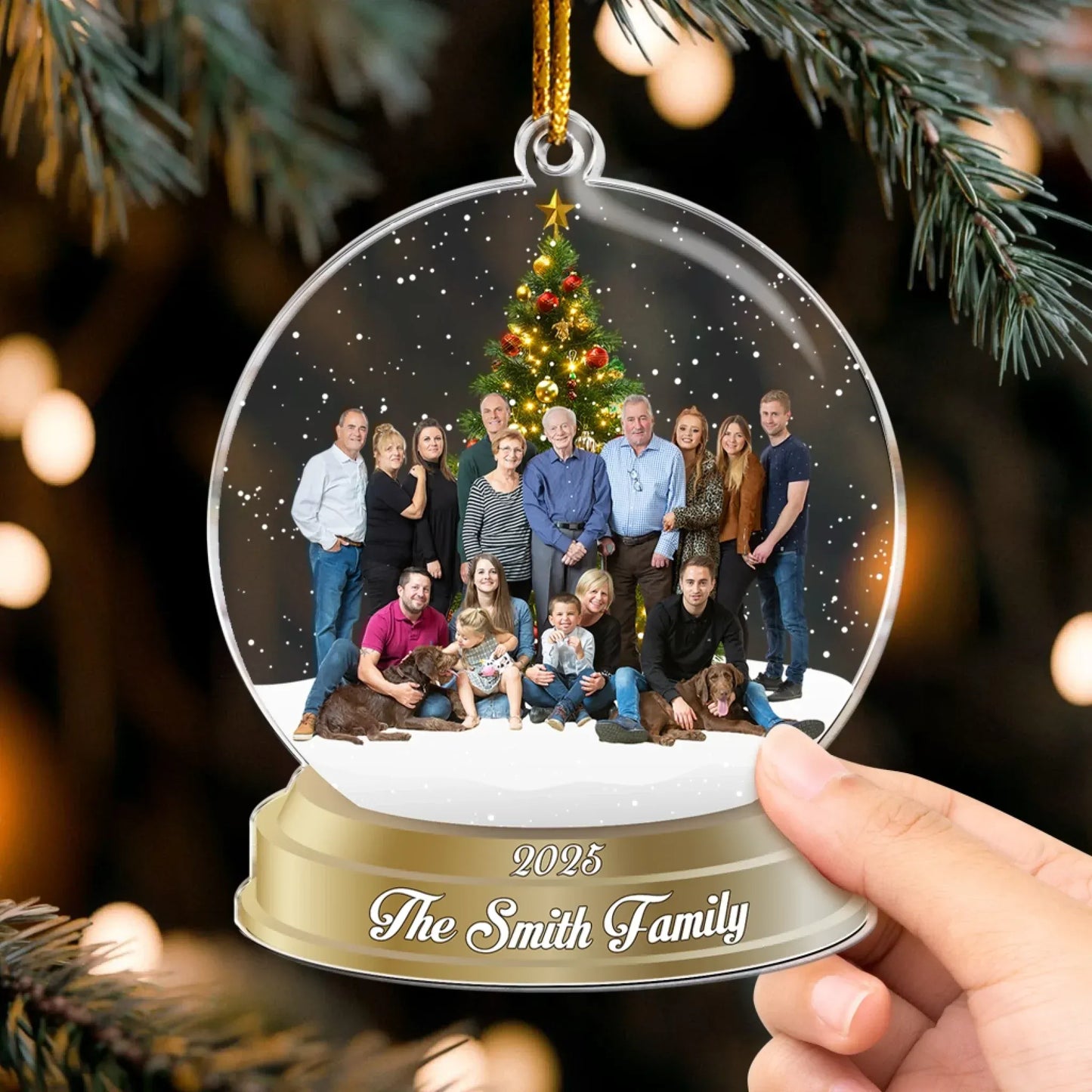 Personalized Ornaments Custom Photo Family, Friends - Personalized Acrylic Photo Ornament