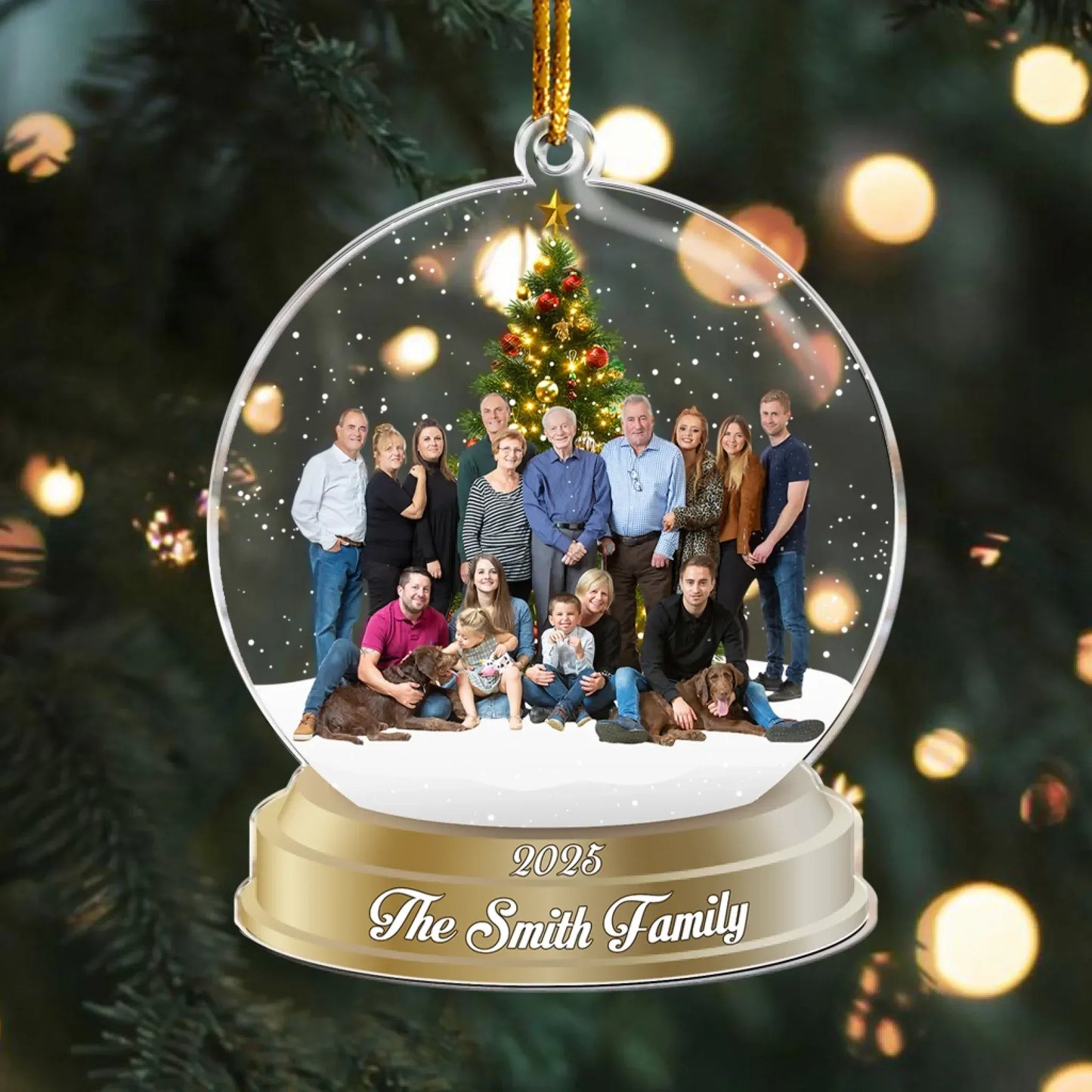 Personalized Ornaments Custom Photo Family, Friends - Personalized Acrylic Photo Ornament
