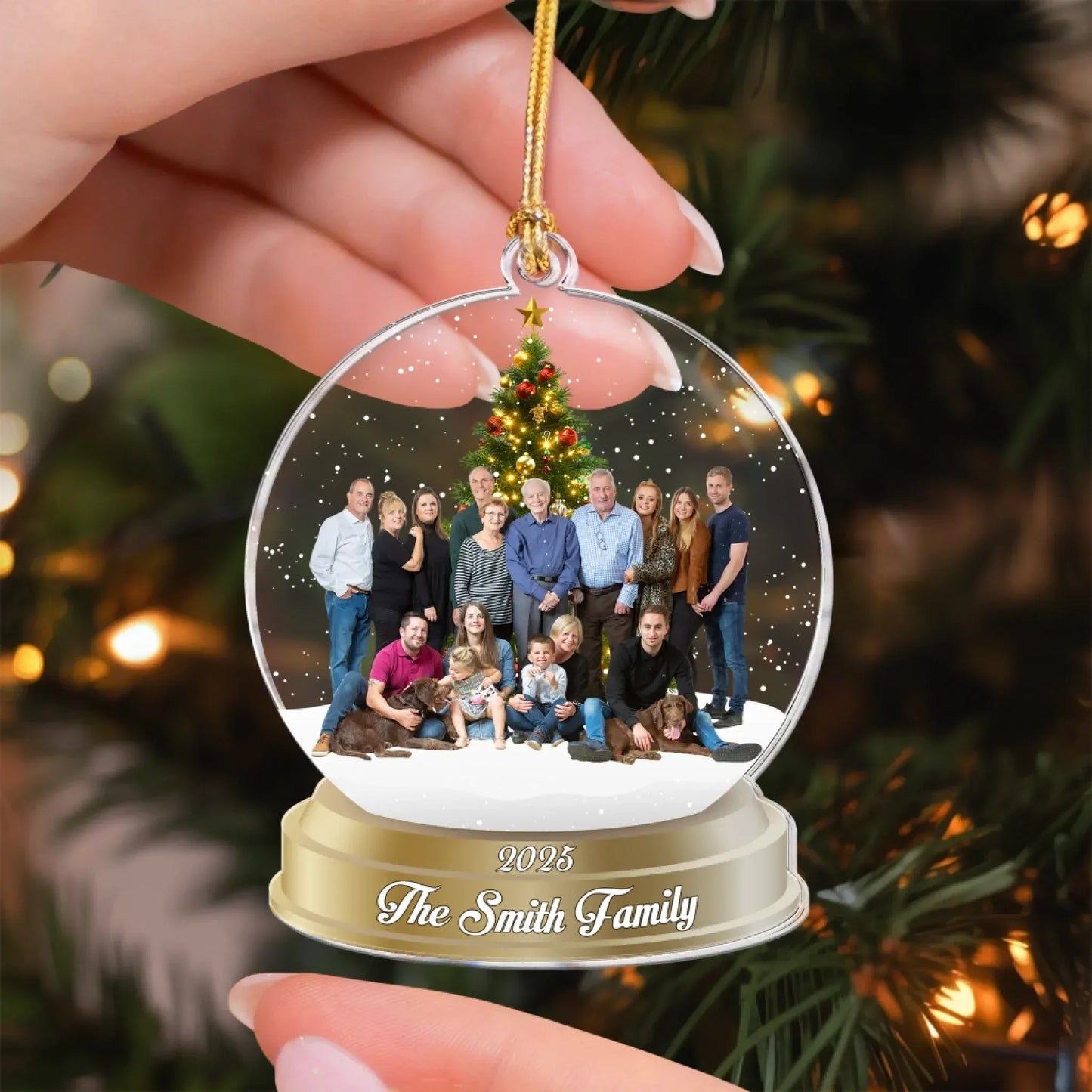 Personalized Ornaments Custom Photo Family, Friends - Personalized Acrylic Photo Ornament