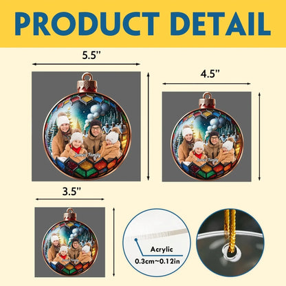 Our Brightest Holiday Moment - Personalized Photo Acrylic Ornament