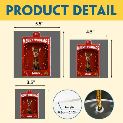 Personalized Ornaments Dog Christmas Toy Box - Merry Woofmas 2025 - Personalized Acrylic Ornament