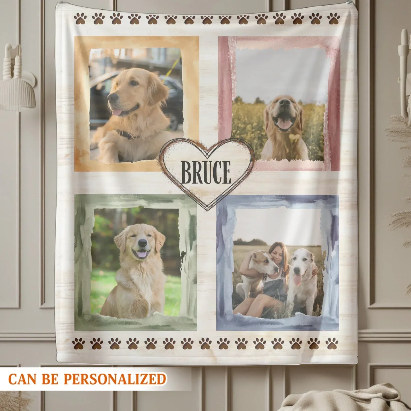 Personalized Blankets Forever In My Heart – Personalized Dog Photo Custom Blanket