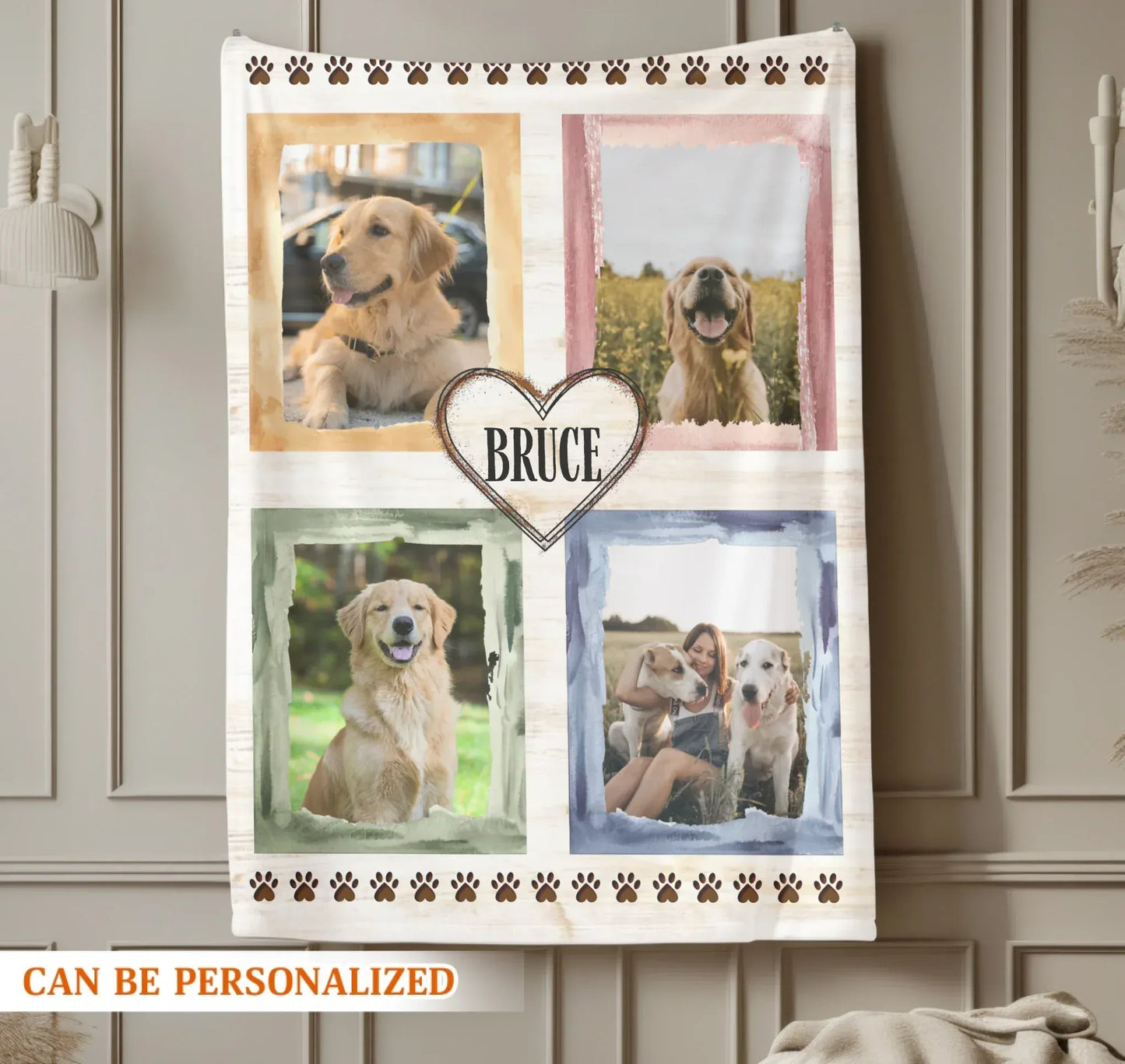Personalized Blankets Forever In My Heart – Personalized Dog Photo Custom Blanket