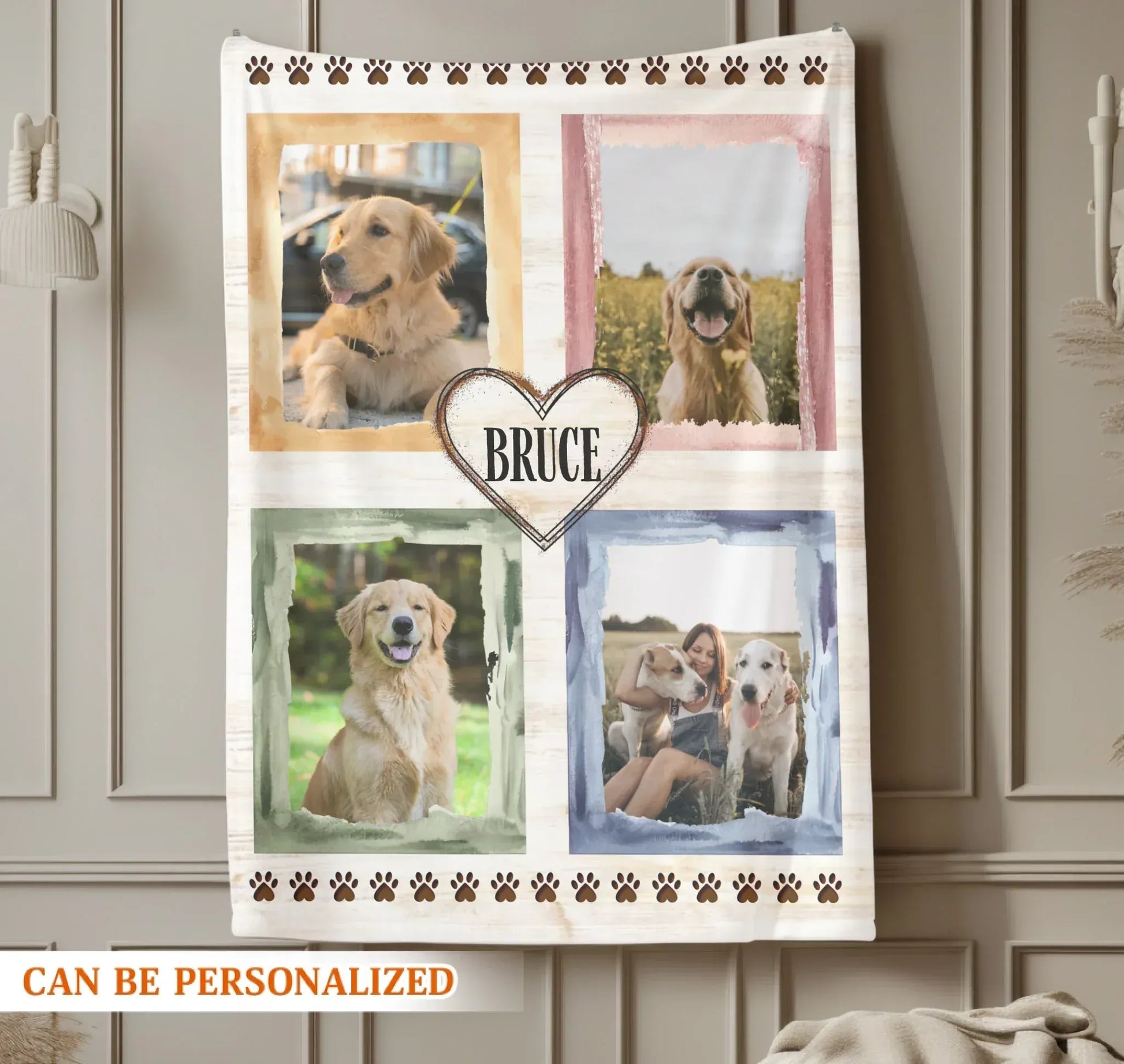 Personalized Blankets Forever In My Heart – Personalized Dog Photo Custom Blanket